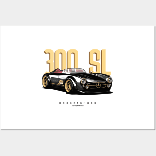 Benz 300SL GULLWING Posters and Art